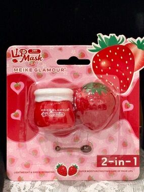 MEIKE GLAMOUR Strawberry Lip Mask & Balm